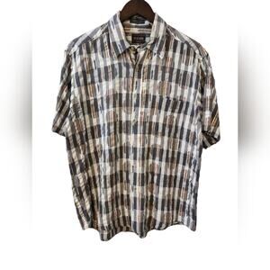 Vintage VTG men's short sleeve Fresh prince Saved by the Bell button down top